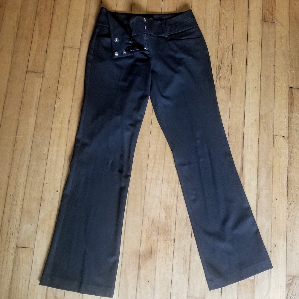 Black bootcut dress pants